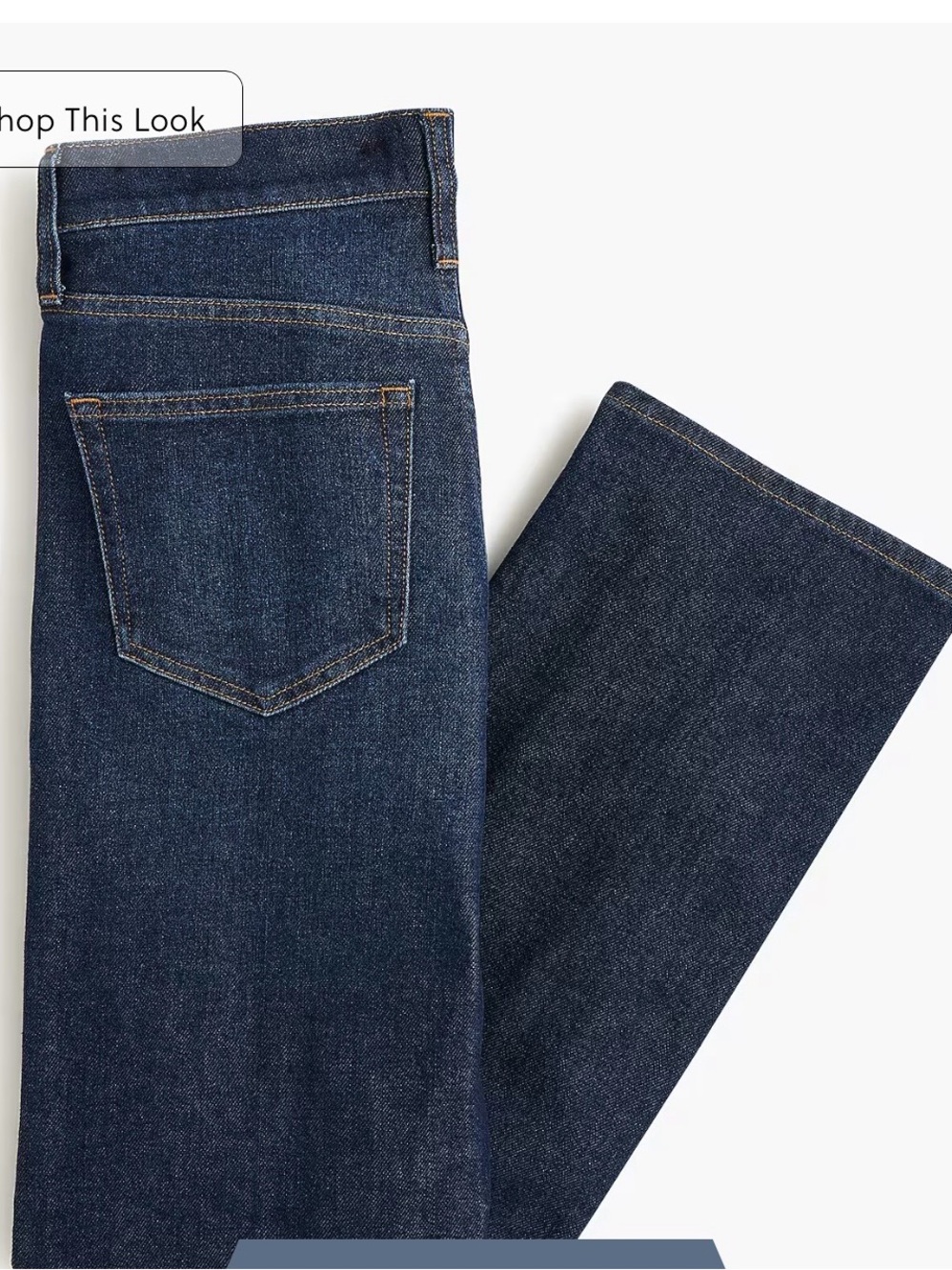 J. Crew Straight-Leg Jeans in Dark Indigo - Picture 6 of 7